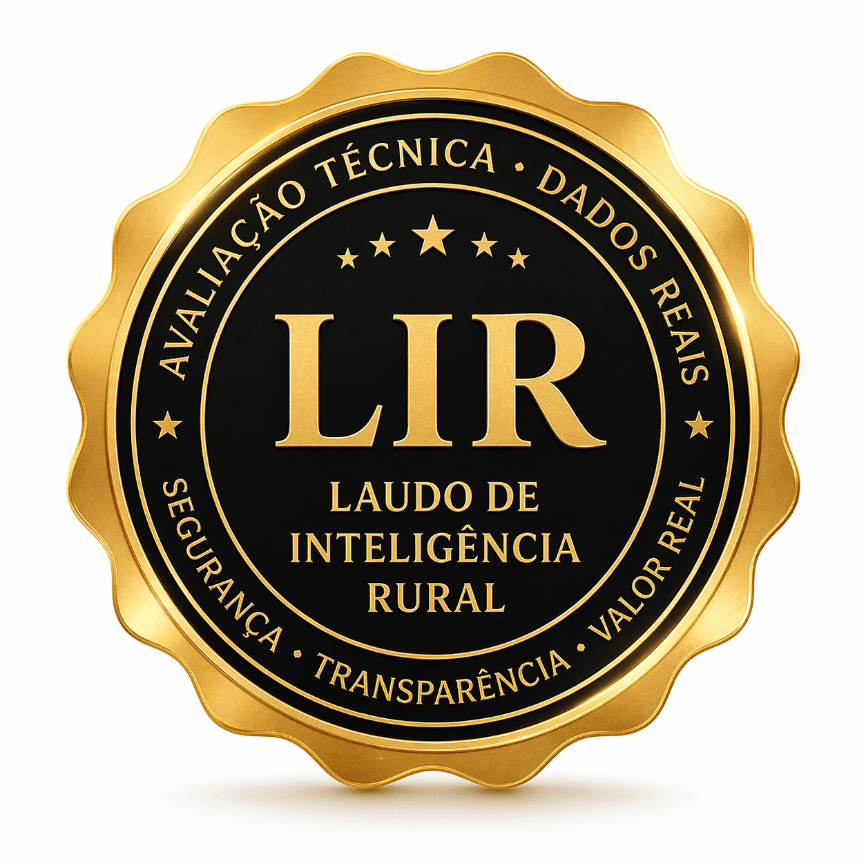 Selo LIR Laudo de Inteligência Rural com avaliação técnica, dados reais e segurança